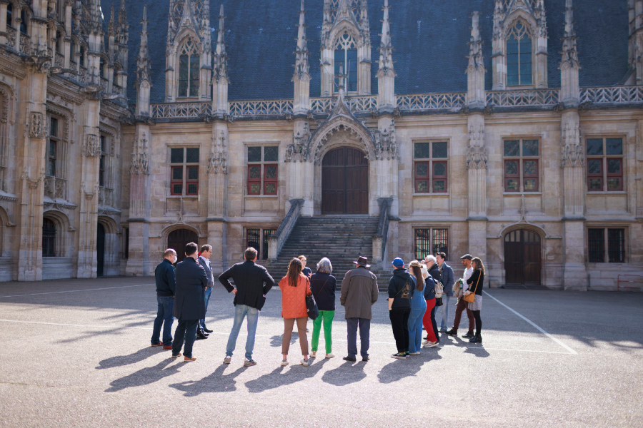 Le monument est sous le Palais de Justice de Rouen - ©Alan Aubry-Métropole Rouen Normandie