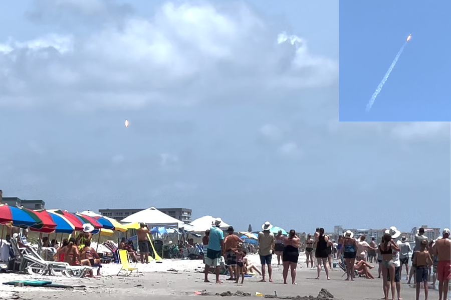 Watch a rocket launch from the beach  UNFORGETTABLE!- Assistez à un décollage de fusée depuis la plage! INNOUBLIABLE!!! - ©iTEAM-USA, LLC