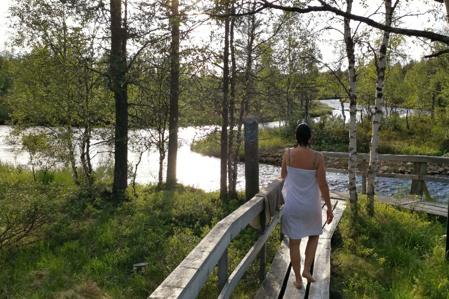 river sauna