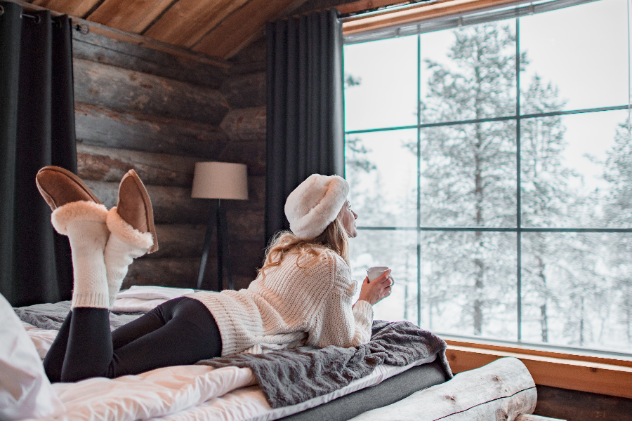 wilderness hotel muotka log cabin