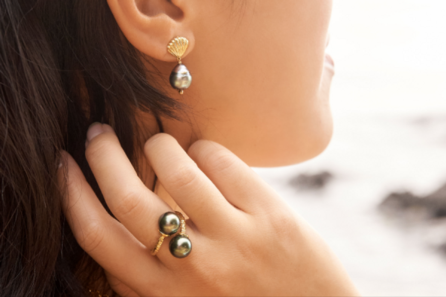Tahitian Pearls and 18K Gold Jewelry handmade in Mauritius - ©Oceano Pearls