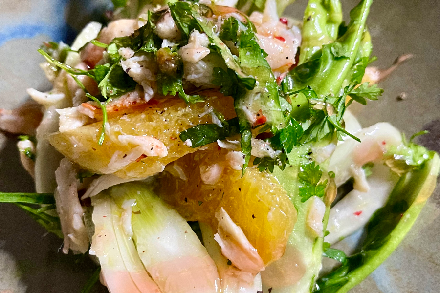 Salade de Crabe, Agrumes et Fenouil - ©Lisaencuisine