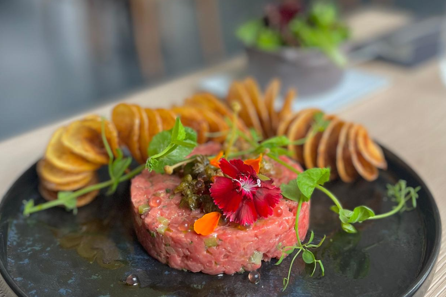 tartare de boeuf la table du château