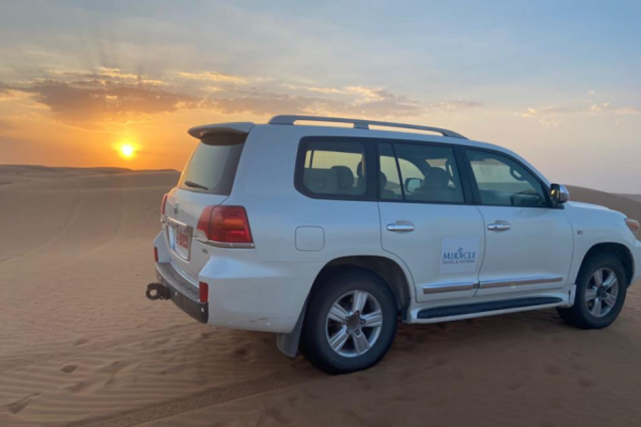 A desert Safari in Wahiba Sands during sunset - ©Miracle Travel & Tourism