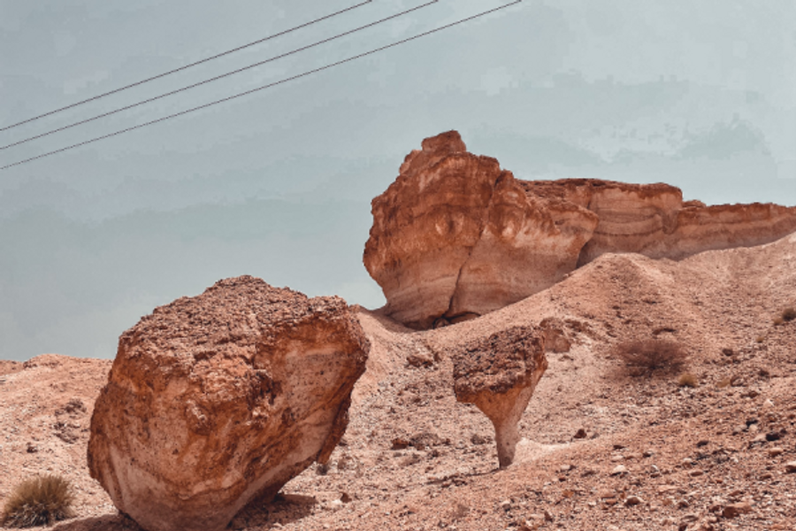 Mushroom rocks in Mazara, Oman - ©Ridma Withanage