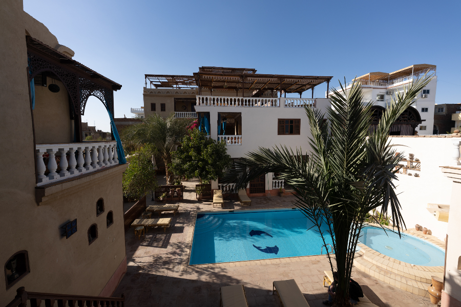 Villa Nile House Louxor piscine - ©Villa Nile House Louxor