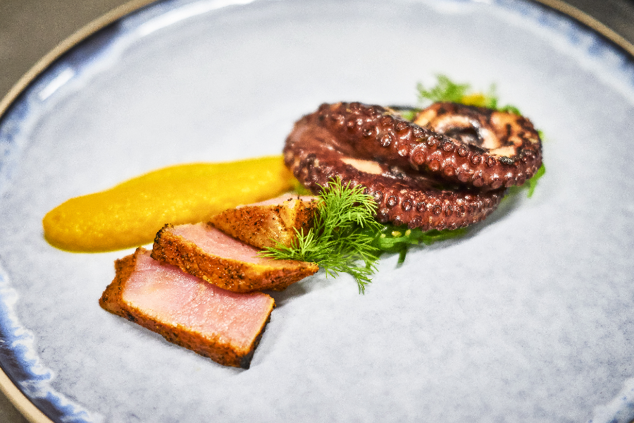 Plat creation du restaurant l’intuition