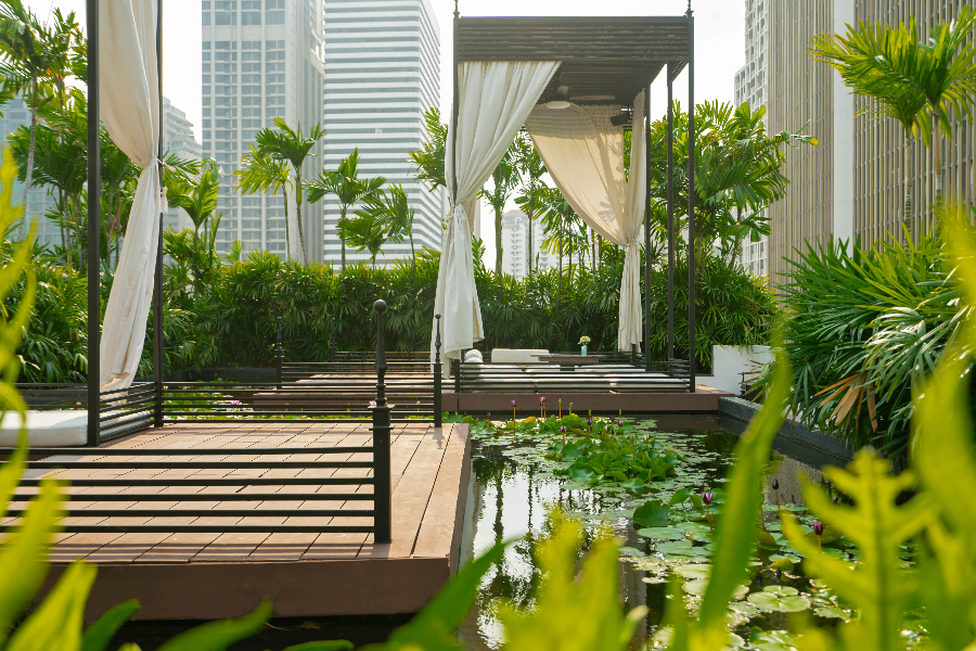 Relax in our cabana surrounded by lush greenery - ©Relax in our cabana surrounded by lush greenery