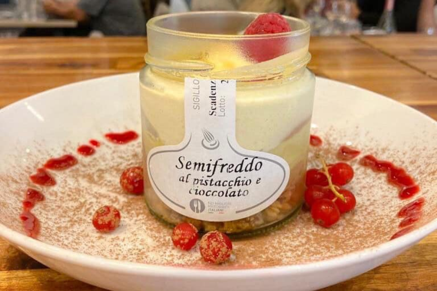 Semifreddo dessert à L'italien - ©RÉSIDENCE CHÂTEAU DU MÉE