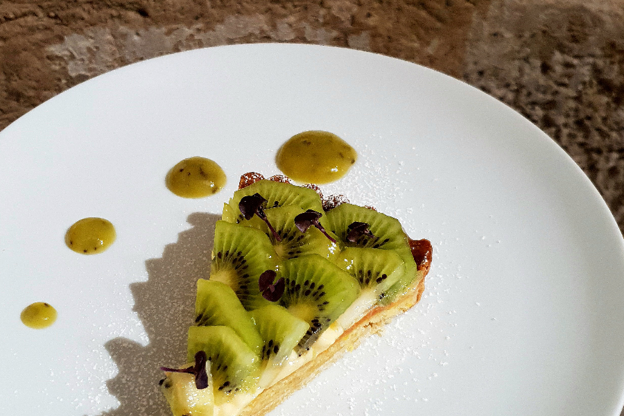 Tarte au kiwi et sa crème patissière au citron - ©@auflameron