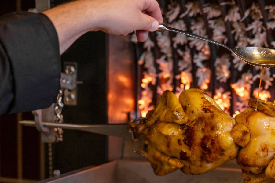 poulet roti àla broche au coeur de Bruxelles, à deux pas de la magnifique Grand Place