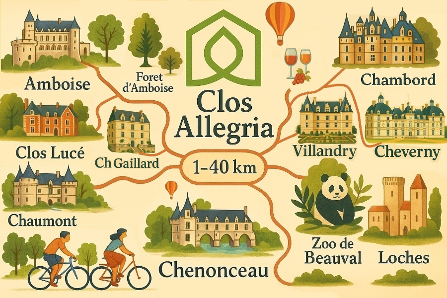 Carte du clos Allegria