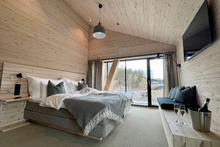 Double room with a view to Lom Stave church - ©BrimiBue