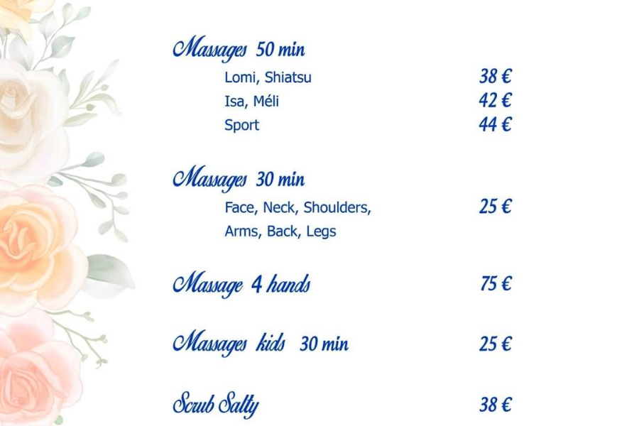 liste des massages - ©meliss