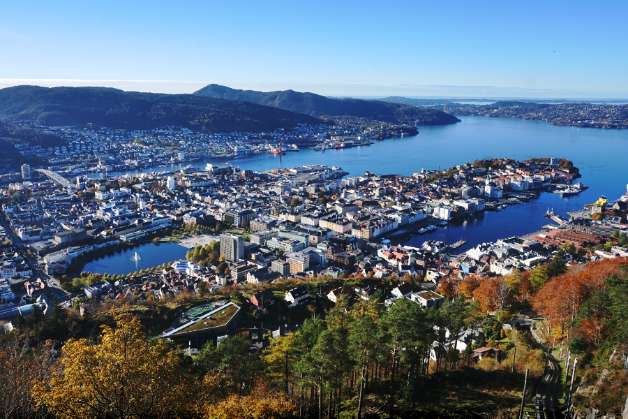 Bergen from above - ©Velkommen Norway