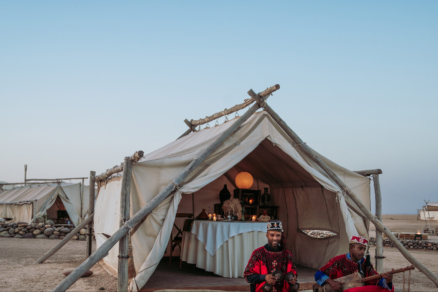 Diner sous tente privée - ©Inara Camp