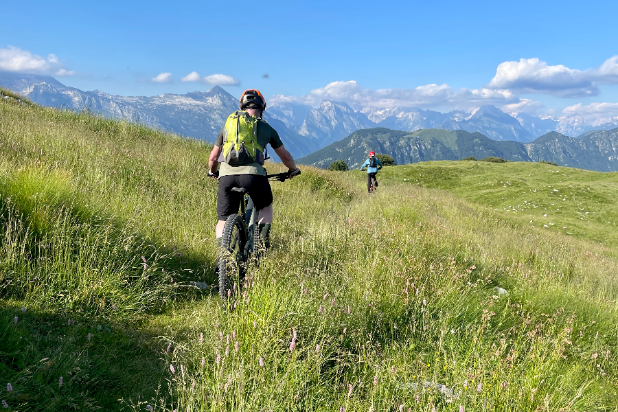 Soča Valley MTB tours on epic trails! Bovec, Slovenia. - ©@dksport.si