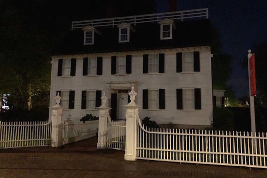 The Ropes Mansion at night - ©Salem Historical Tours