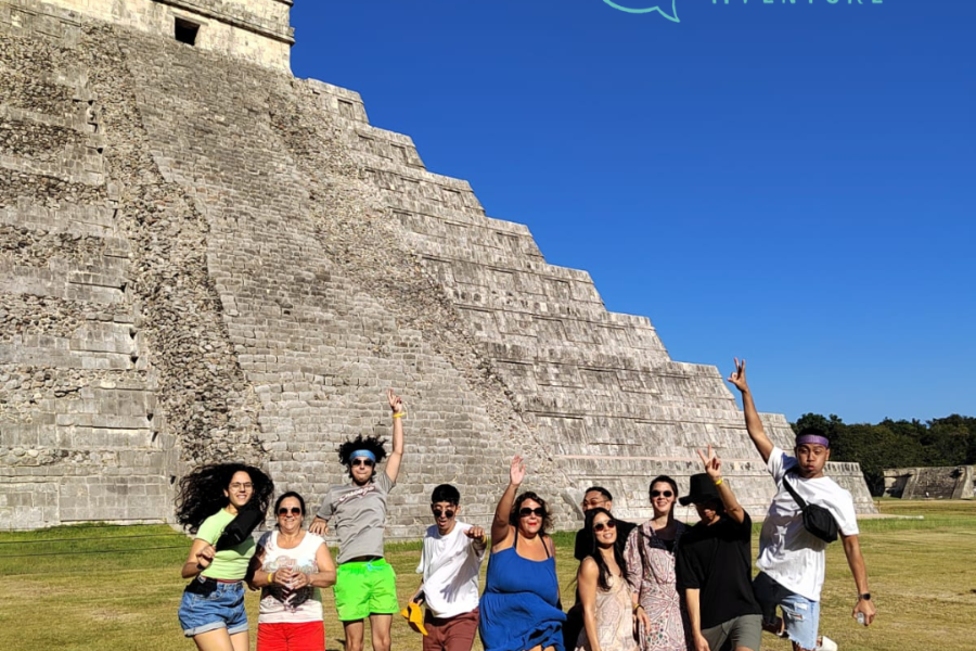 Chichen Itza avec le groupe de Tommi pour son anniversaire - ©Mexique Aventure