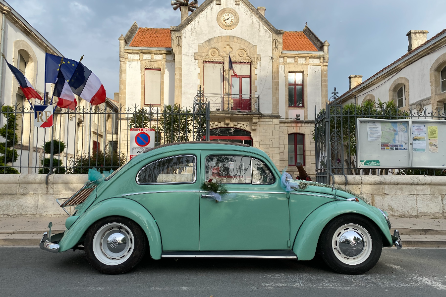 Mariage en Cox - ©Oleron Classic Cars