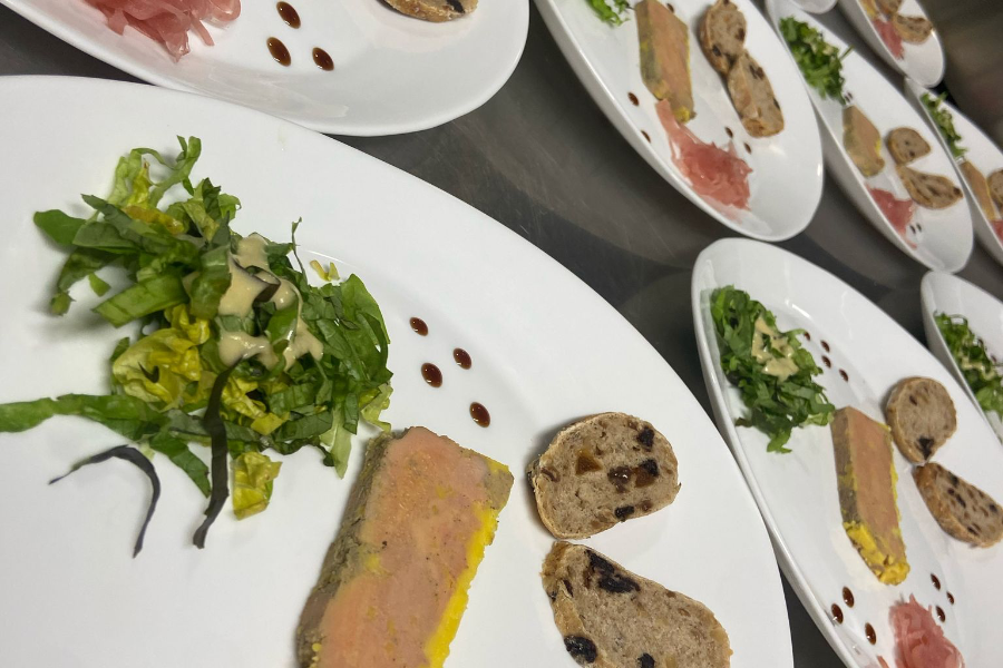 le foie gras du chef pour le menu de fête