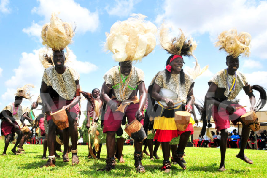 Acholi cultural dance while performing during the cultural tour in northern Uganda - ©Pamoja Safaris Uganda