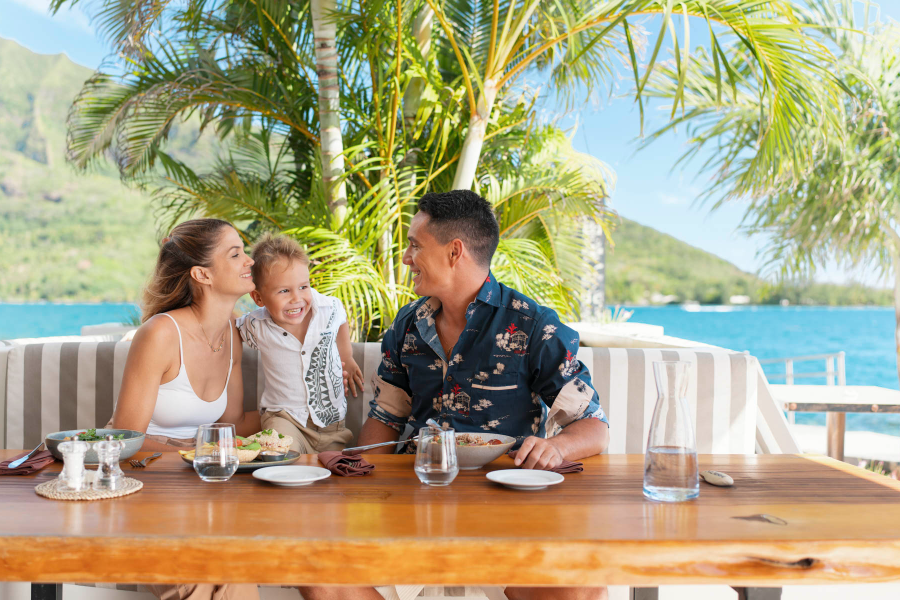 Family in Room at Cooks Bay Hotel Suites Moorea (2) - ©ALIKA