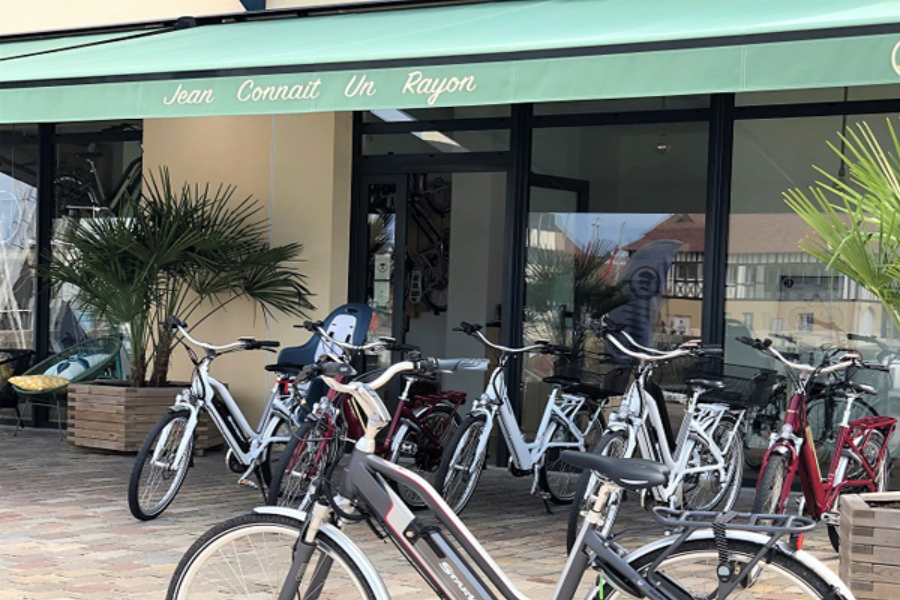 Balade à vélos électriques pour profiter des paysages de la côte Fleurie - ©Jean Connaît Un Rayon