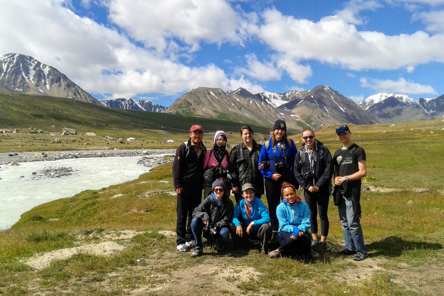 One of our group in the Altai Tavan Bogd National Park - ©TTR Mongolia