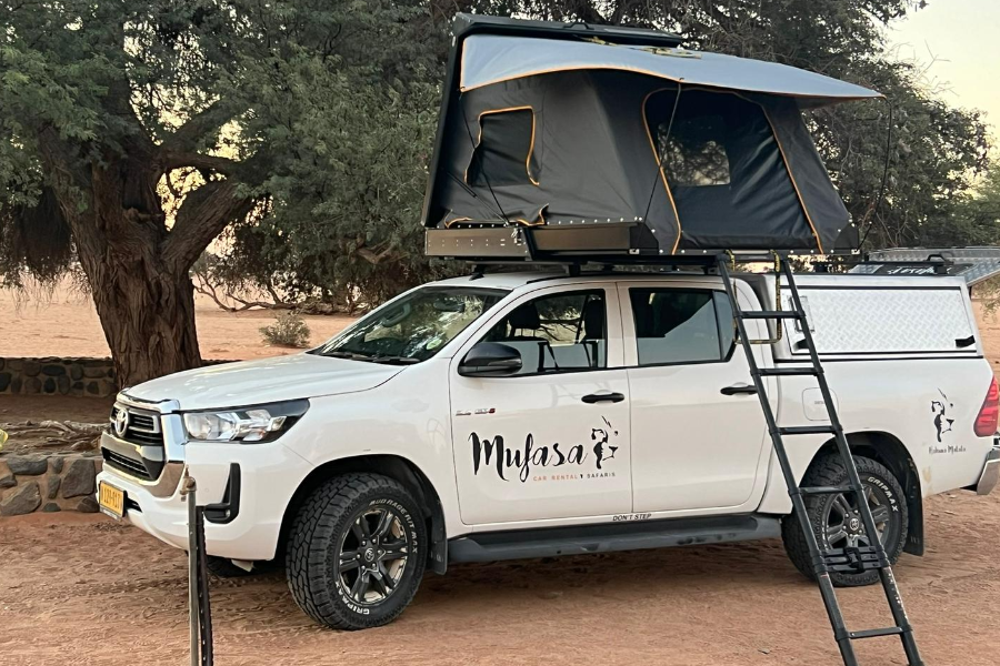 While on a camping road trip in Namibia - ©Molly & Theresa