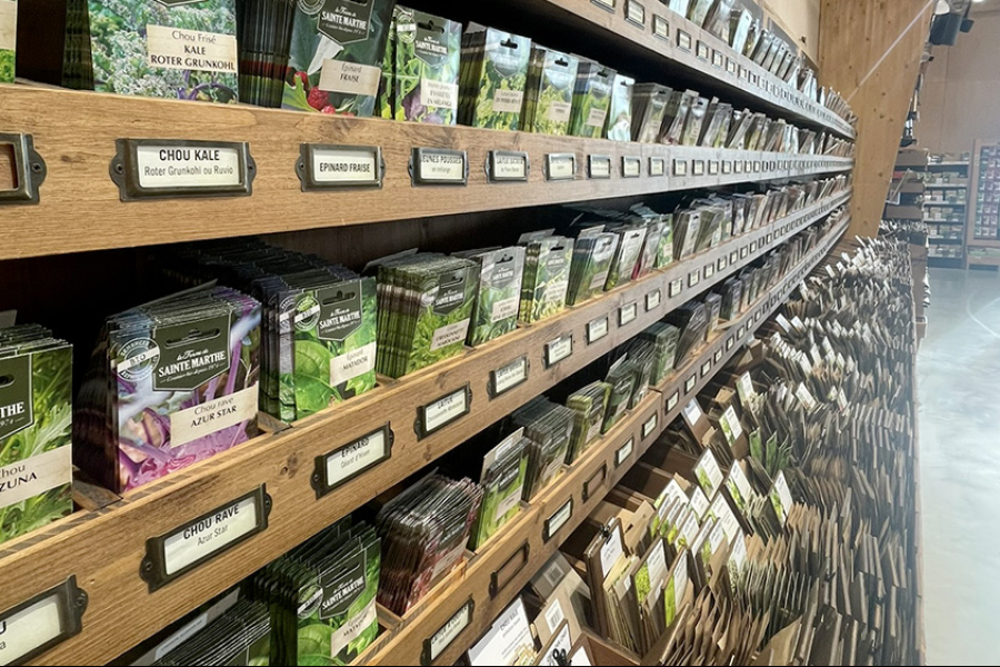 Meuble sachets de graines