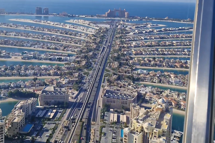 La palme jumeirah,la plus grande ile artificielle au monde - ©Je suis propriétaire