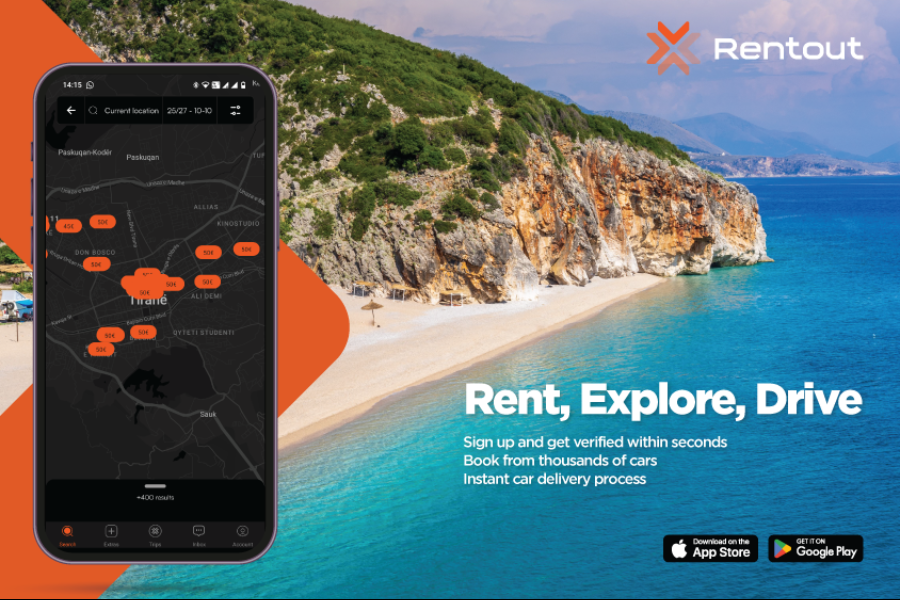 Très simple de louer une voiture et évitez le comptoir de location de voitures avec l’application Rentout - ©Rentout International Ltd.