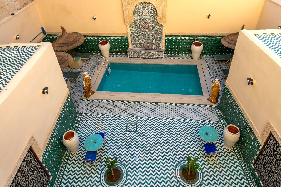 Riad Fes Ziyat  piscine ext