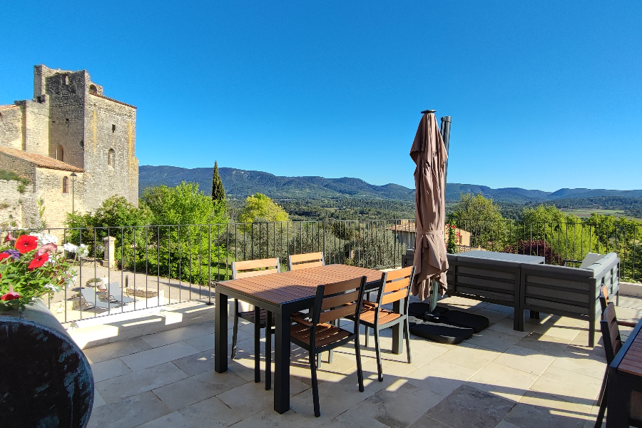 Vue de la terrasse principale