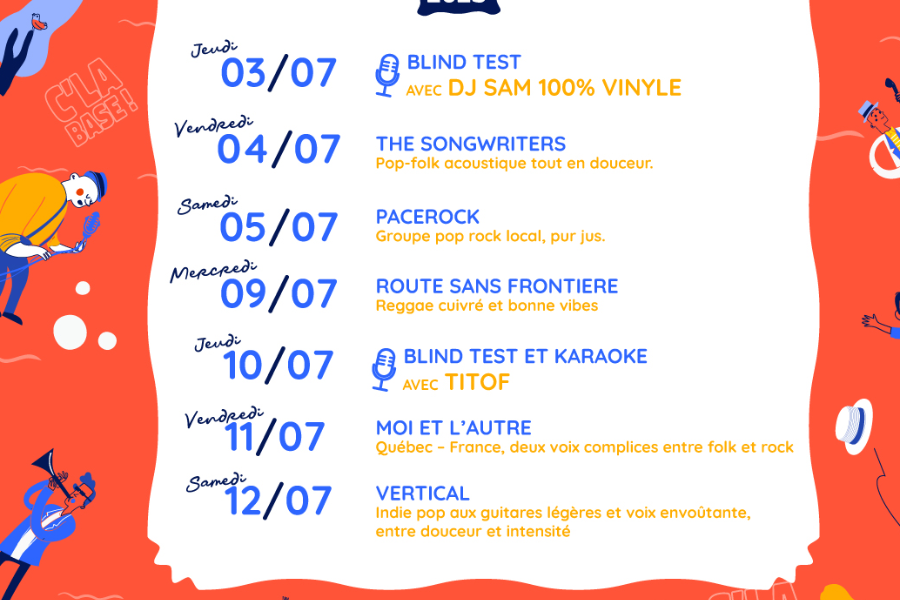 Programmation de Juillet 1