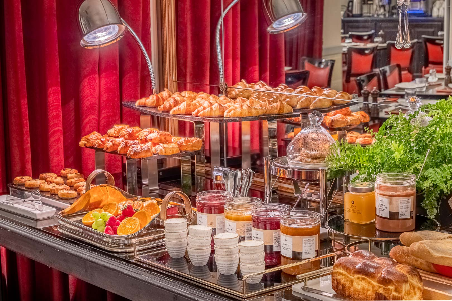 hotel trianon rive gauche paris breakfast petit dejeuner buffet - ©hotel trianon rive gauche paris