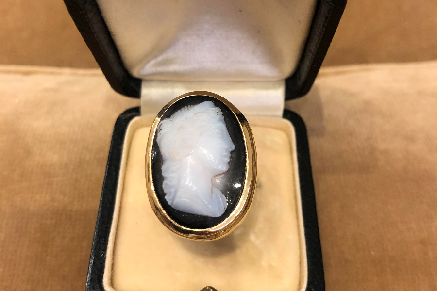 Bague Camée Agate XIXème