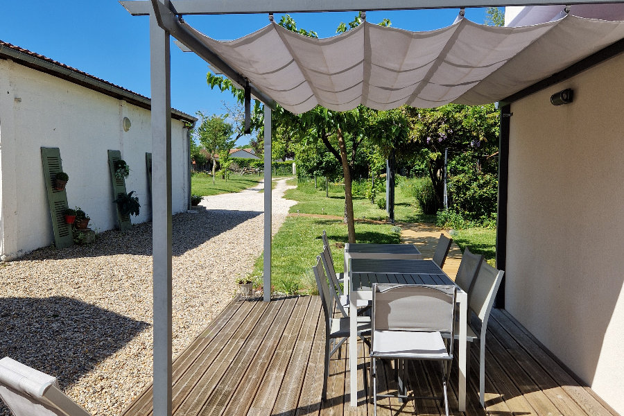 Terrasse à disposition des clients