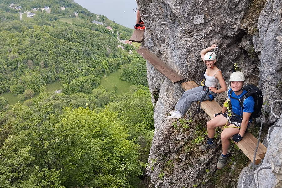 Via ferrata au Roc du Cornillon