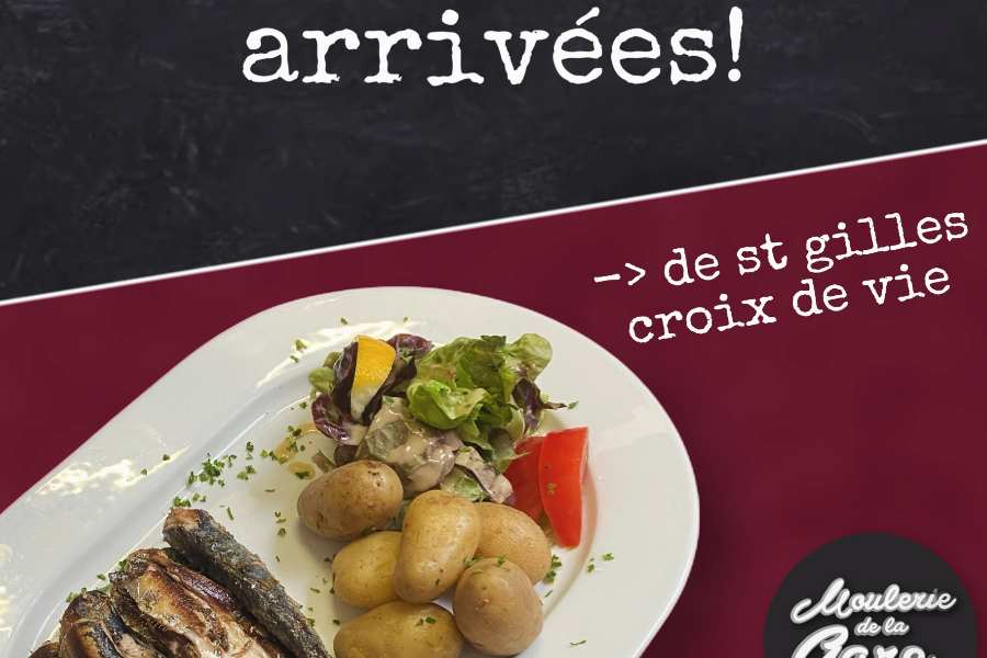 Venez déguster nos sardines de Croix de Vie grillées