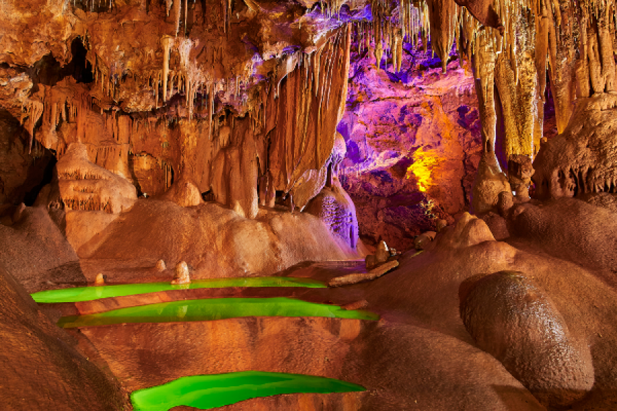 Salle des Gours Verts - Grotte de Baume Obscure - ©Eric Maljournal
