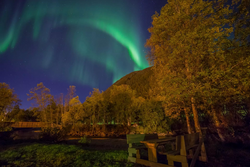 Northern lights from camp ground / Tromsdalen river - ©Tromsø Lodge & Camping (TUIL AS)