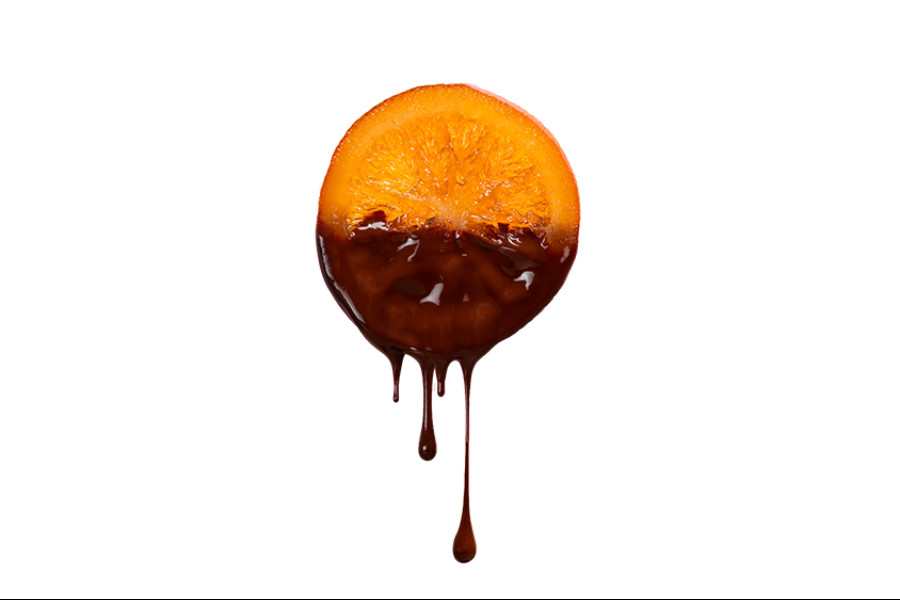 Tranche d'orange confite au chocolat noir - ©LA MAISON DU FRUIT CONFIT