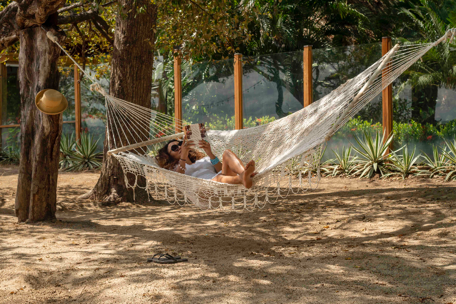 Relaxing at the beach