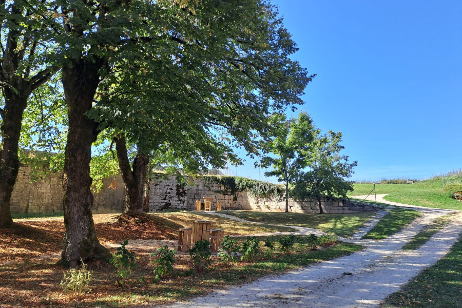 Sous les remparts - ©Fort Saint-André