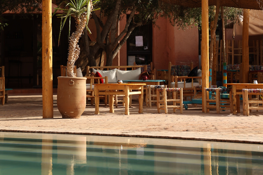 piscine et terrasse - ©@paradisnomade