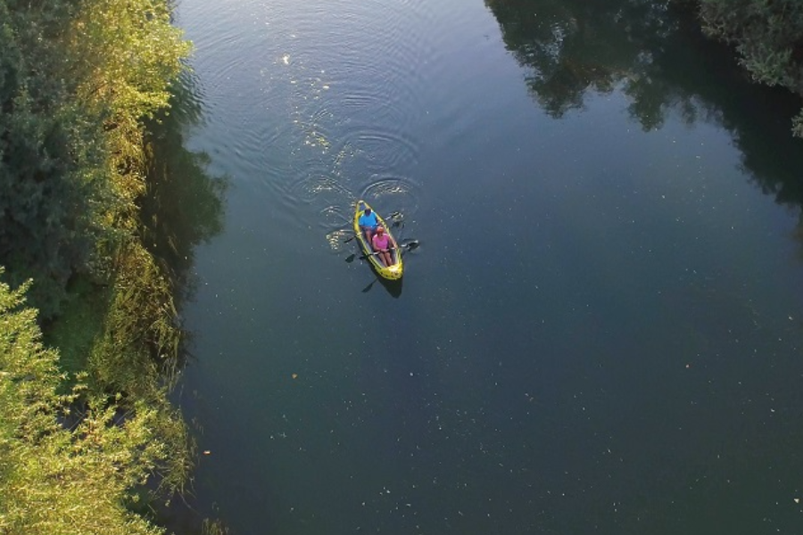 Canoë sur le Dropt