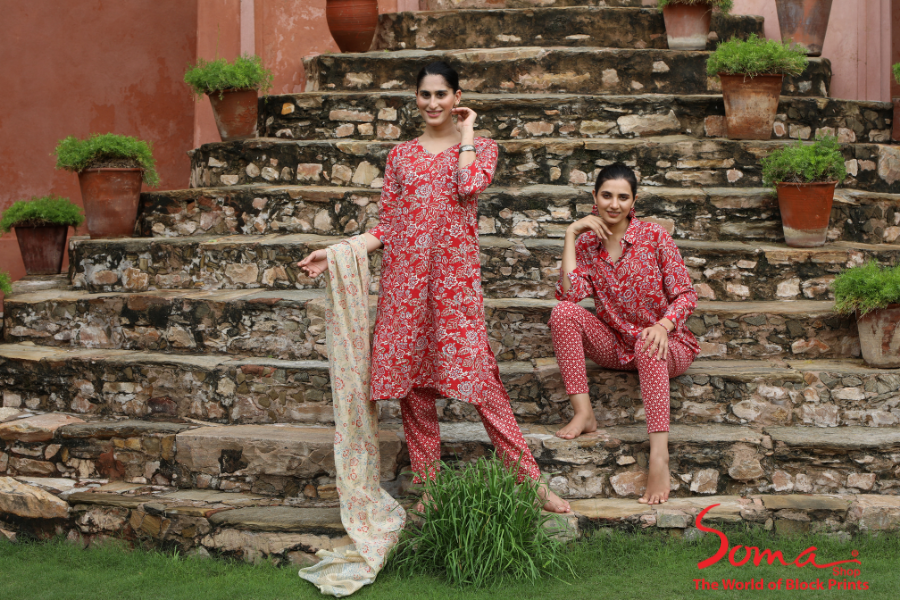 Soma Shop Hand-crafted Dresses - ©Soma Block Prints Pvt. Ltd.