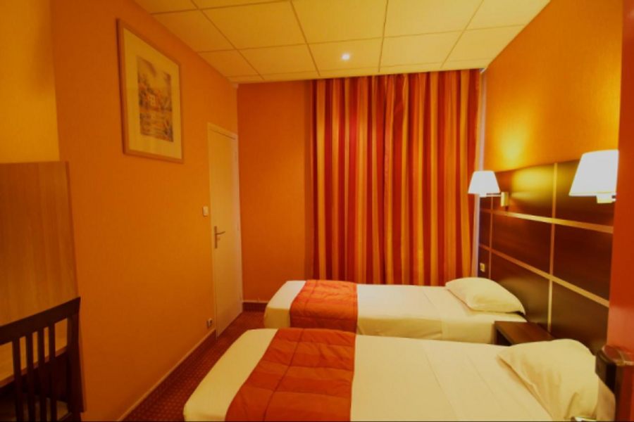 Hotel des trois gares paris 12ème chambre lits simples - ©Hotel des trois gares paris 12ème